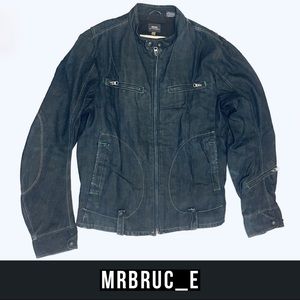 G-Star Raw Denim Moto Jacket Dark Indigo (L)